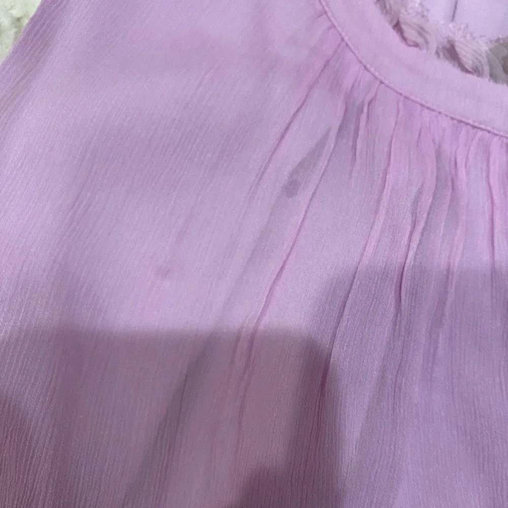 J Crew Pink Silk Sleeveless Women's Top size 14